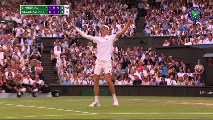 Wimbledon, Sinner.Alcaraz: in 2 minuti i colpi più belli fino al servizio della vittoria di Jannik