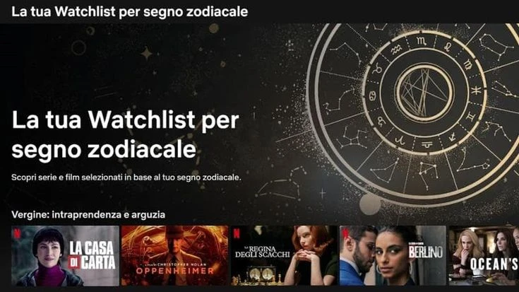 Netflix, c’è una nuova funzione: dimmi di che segno zodiacale sei e ti dirò che serie guardare