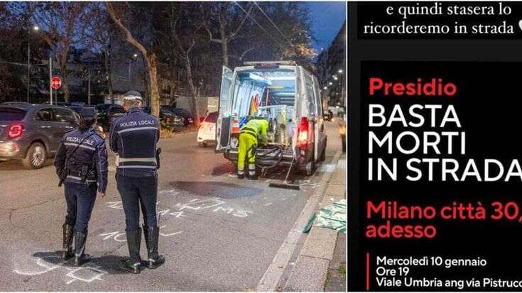 Ciclista investito, manifestazione degli attivisti per la mobilità sostenibile in viale Umbria: “Basta morti in strada”