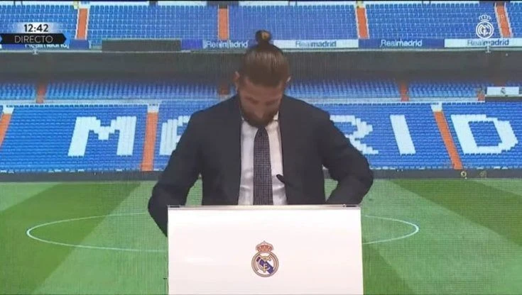 Real Madrid, il saluto di Sergio Ramos: 