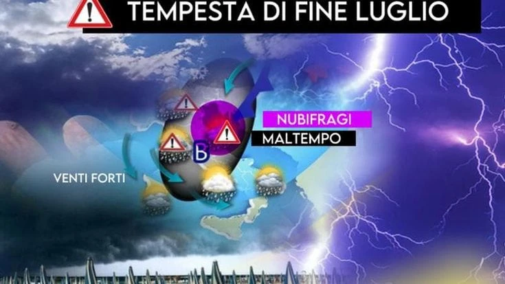 Previsioni meteo, in arrivo la tempesta con venti e rischio nubifragi