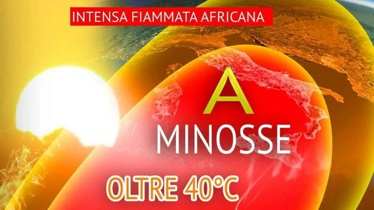 Previsioni meteo, in arrivo un’intensa fiammata africana con l’Anticiclone Minosse