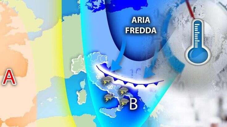 Previsioni meteo, maltempo al Centro-Sud con neve fino in collina. E il weekend sarà più freddo