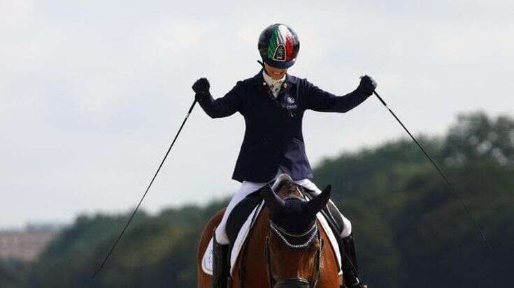 Paralimpiadi, Sara Morganti medaglia d’argento nell’equitazione