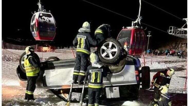 Alto Adige, si capovolge con il suv sulle piste da sci di Plan de Corones. Poi il guidatore scappa