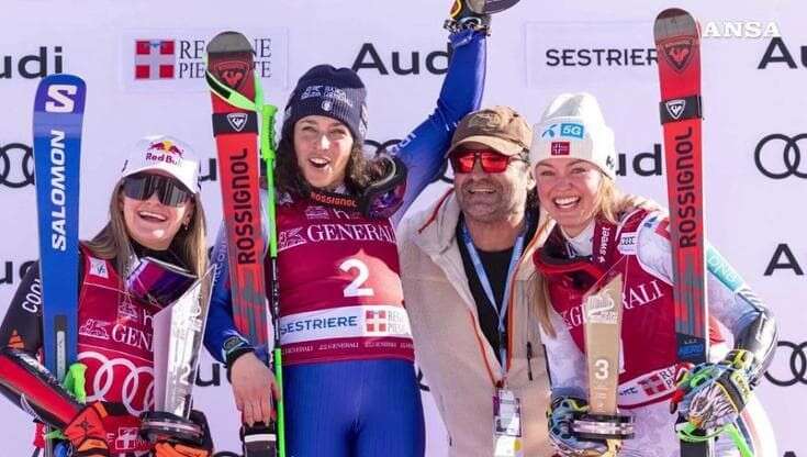 Sci, Federica Brignone trionfa al Sestriere: superato il record di Alberto Tomba