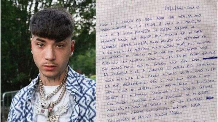 Il trapper Shiva diventà papà in carcere, la lettera al figlio su Instagram: “Il mio giorno più bello e più triste”