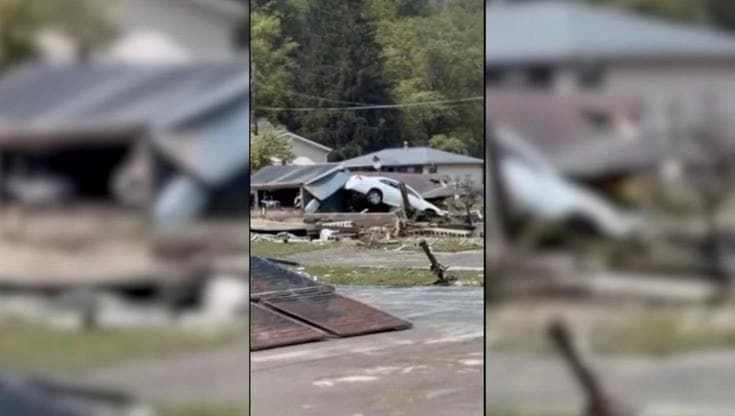 Sati Uniti: inondazioni in West Virginia, le scene del disastro riprese da un automobilista