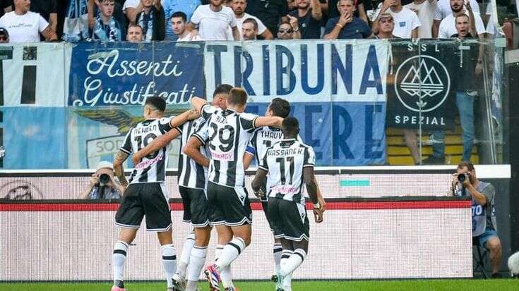 Udinese-Lazio, il gol dei friulani con i laziali fermi: cosa è successo