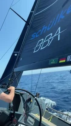 A bordo di Hatari durante il Mondiale Swan 50