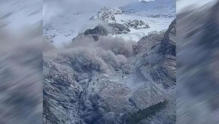 Trentino Alto Adige, prima un boato poi la nube di polvere: imponente frana sulla parete nord dell'Ortles