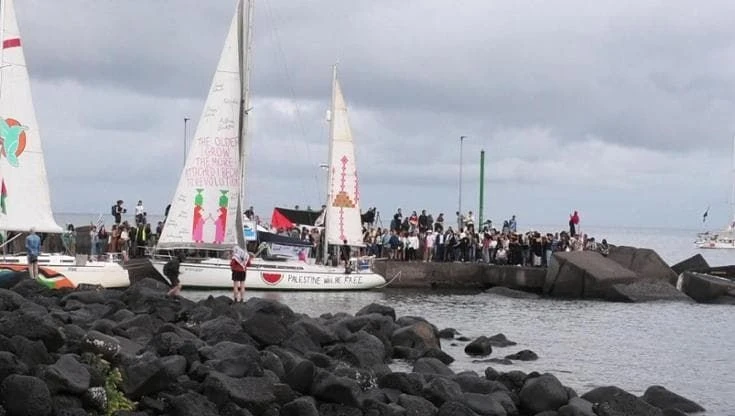 Catania, le barche della flottiglia per Gaza salpano da San Giovanni Li Cuti