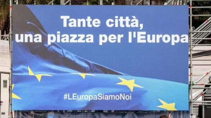 In piazza per l'Europa, la diretta. Schlein: “Serve un’Ue più politica e federale”