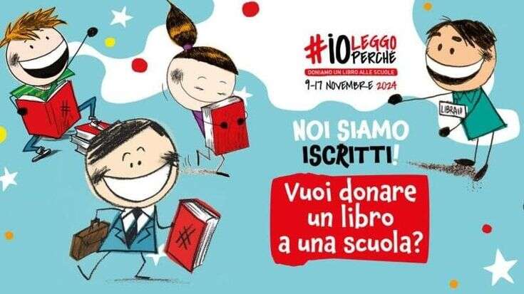 #ioleggoperché dona 650 mila libri alle biblioteche scolastiche di tutta l’Italia