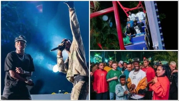 Vinicius a processo, arriva la denuncia per la festa di 2 giorni con 500 persone in un parco a tema