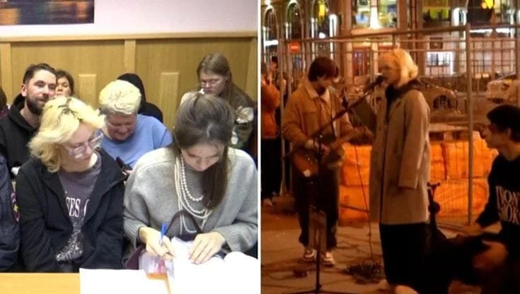 Russia: artista di strada arrestata per aver cantato brani che 