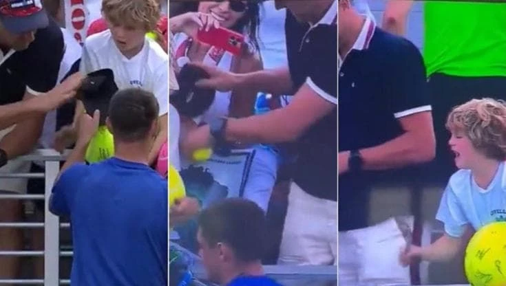 US Open, adulto ruba il cappellino di Majchrzak al bambino: ondata di sdegno mondiale