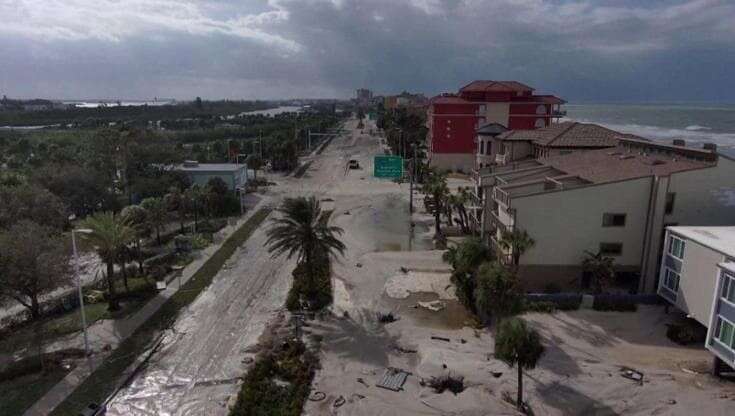 Florida, il drone mostra la devastazione dopo l'urgano Helene: danni per 100miliardi di dollari