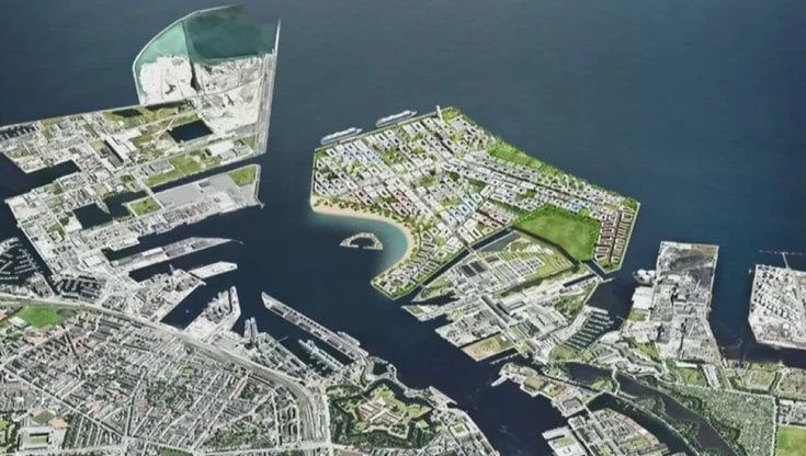 Una isola artificiale grande come 400 campi da calcio per salvare Copenhagen dalle acque