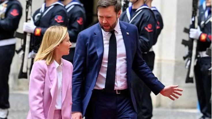 Incontro tra Meloni, Vance e von der Leyen a palazzo Chigi: al centro le relazioni Usa-Ue