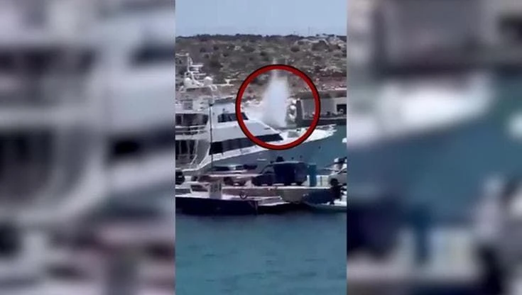 Grecia, elicottero precipita nel porticciolo tra gli yacht: il momento dello schianto
