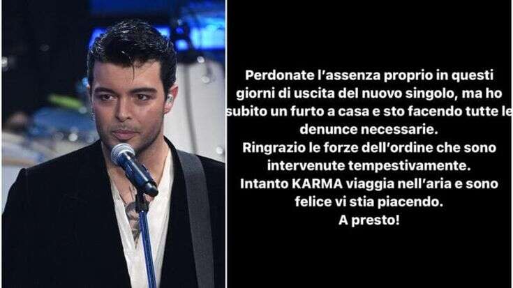 Tentato furto a casa di Stash a Milano, il cantante dei The Kolors lo scrive sui social: “Perdonate l’assenza, sto facendo le denunce”