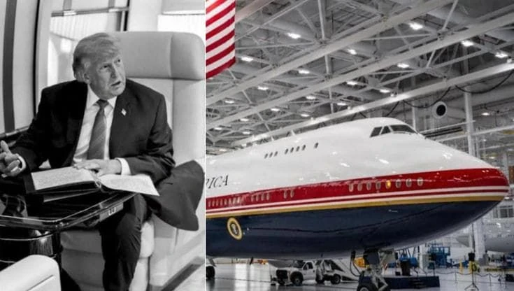Trump presenta il nuovo Air Force One: 