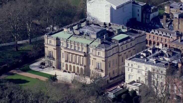 Londra, Lancaster House dall'alto: da set di 