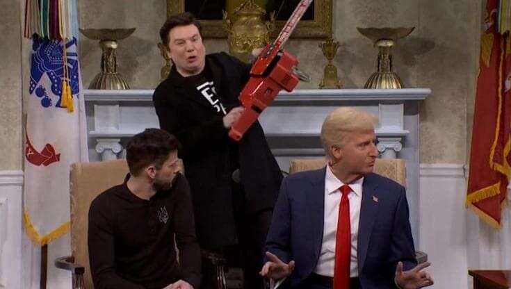 Trump-Zelensky visto da Saturday Night Live, irrompe Musk: 