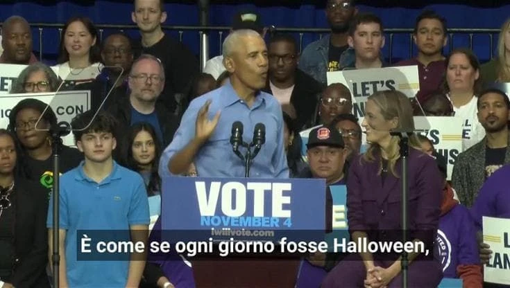 Obama contro Trump in un comizio: 