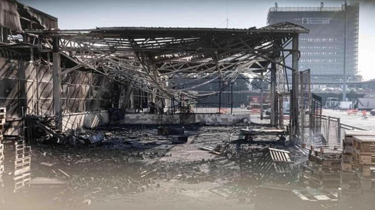 Incendio all’Ortomercato, arrestato un uomo di 60 anni: è il dipendente di una coop di facchinaggio