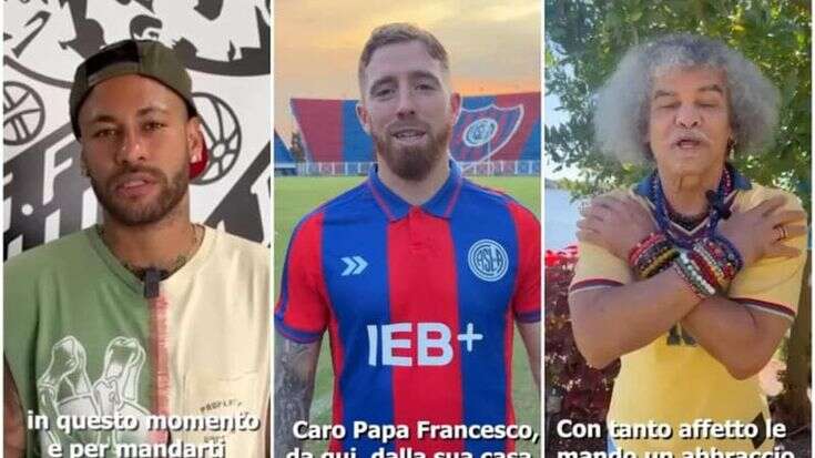 “Forza papa Francesco”: da Neymar a Pirlo, i video delle star del calcio su Instagram