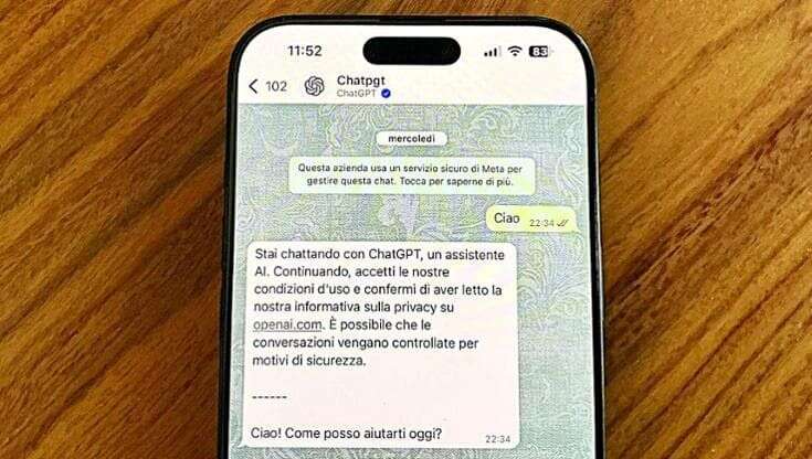 Dieci domande da farsi prima di usare ChatGpt gratis su WhatsApp