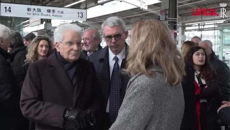 Hiroshima, l'arrivo in treno di Mattarella. Ultima tappa del viaggio in Giappone