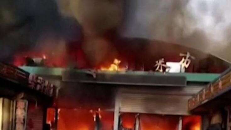 Cina, incendio in un mercato del nord: otto morti e 15 feriti