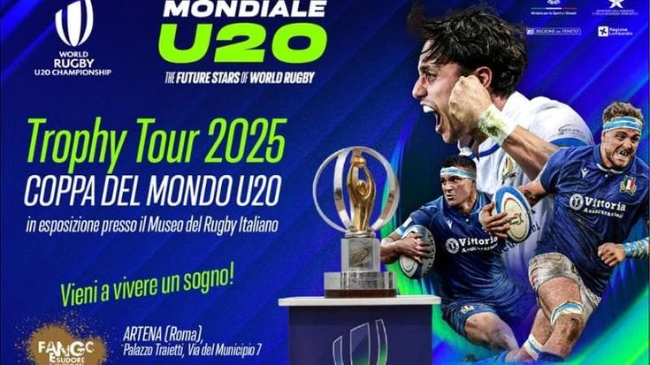 Mondiali di rugby U20 in Italia, al Museo di Artena il trofeo
