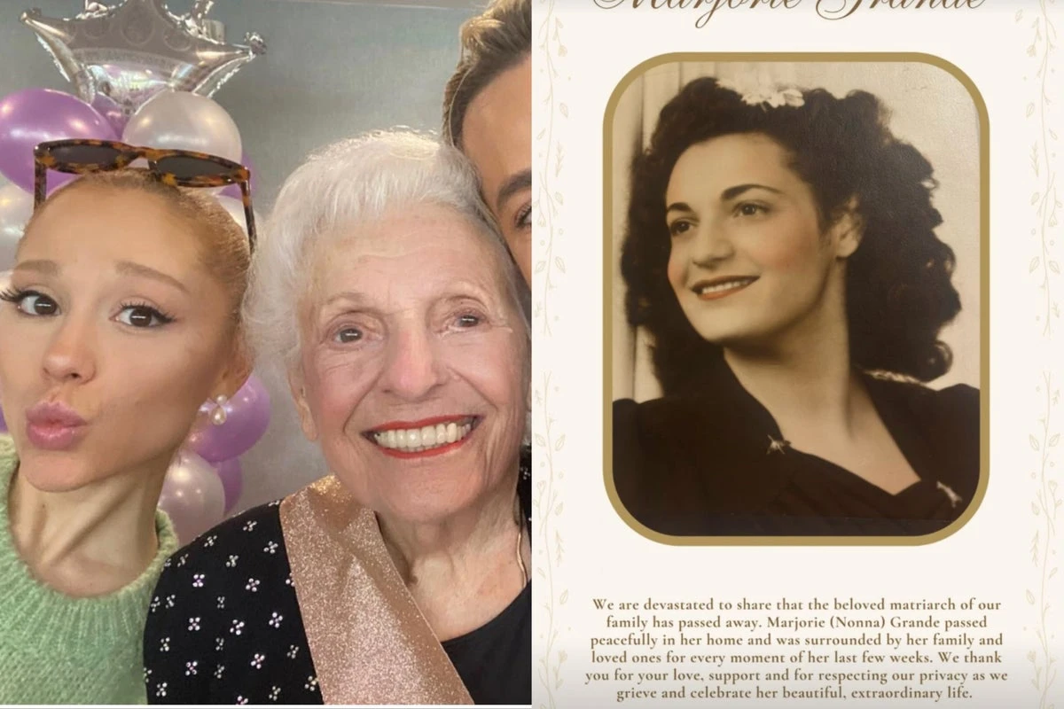 Ariana Grande announces the death of her grandmother at 99