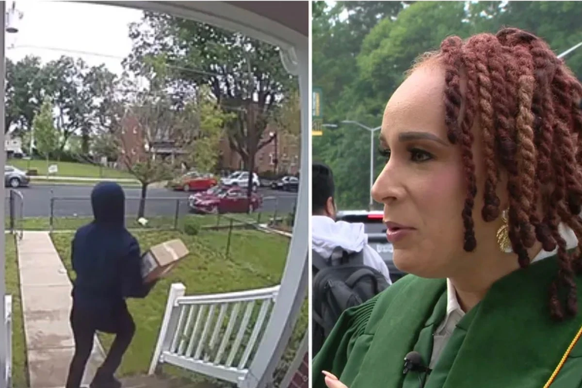 Porch pirate has change of heart and returns cap and gown