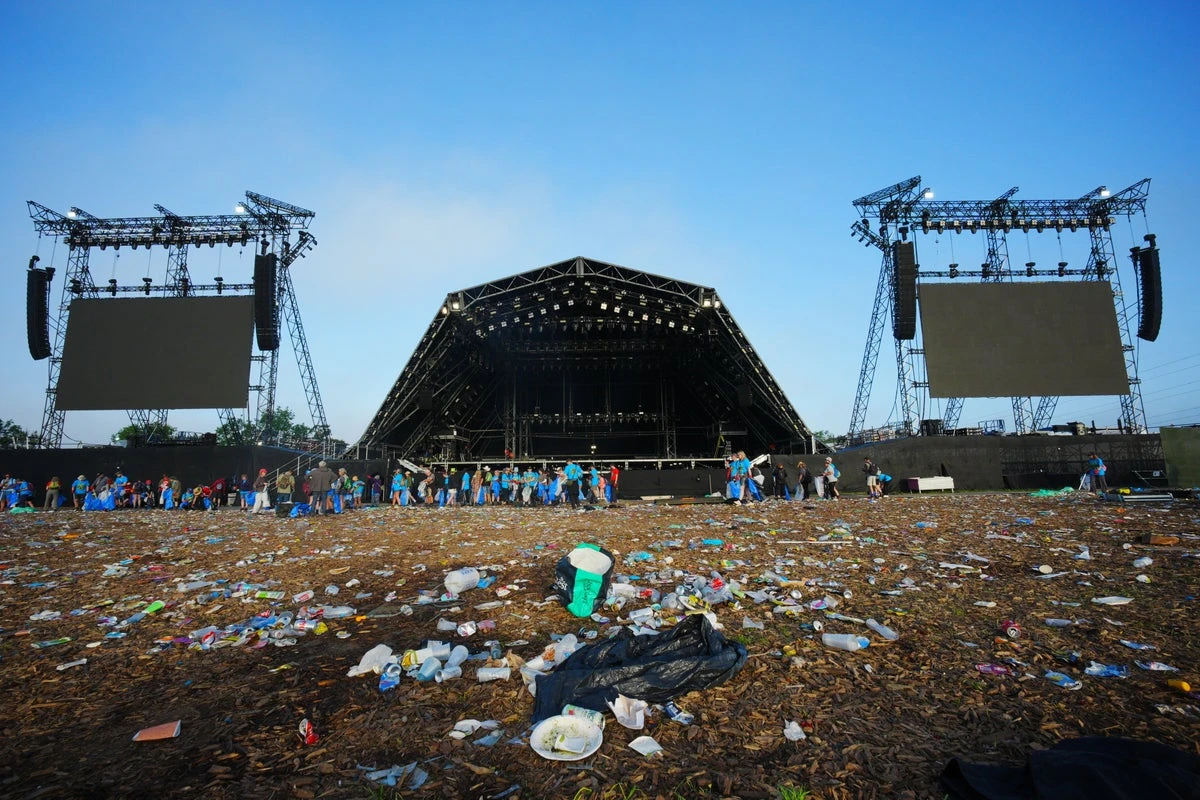 Glastonbury clean-up underway as organisers prepare for fallow year