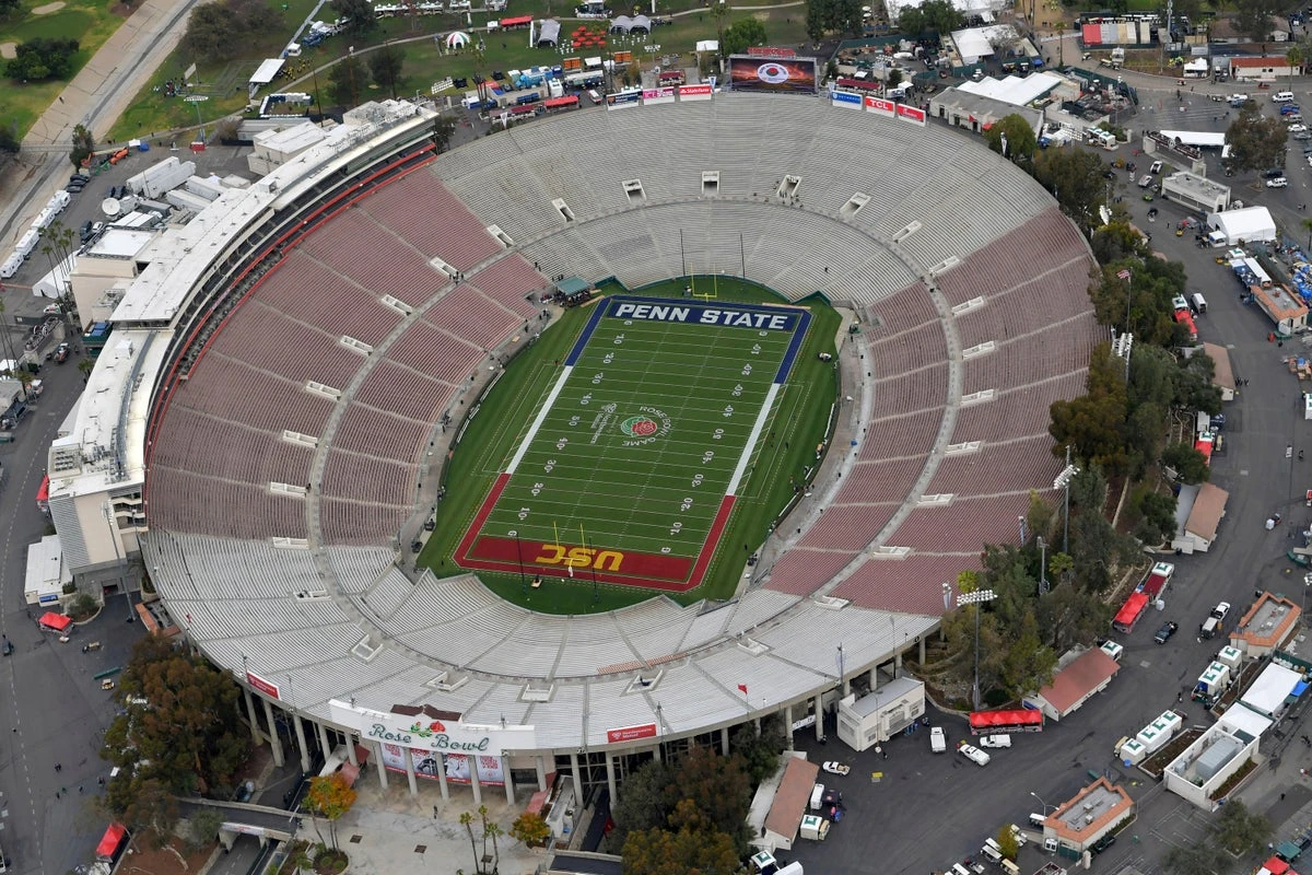 Woman beaten unconscious at Rose Bowl by man she spilt drink on