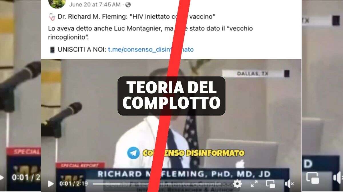 La teoria del complotto dell’Hiv iniettato con i vaccini anti Covid