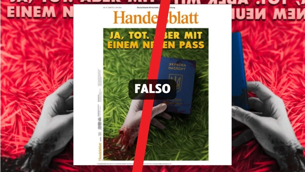 Il giornale tedesco Handelsblatt non ha pubblicato una copertina sul «genocidio degli ucraini da parte di Zelensky»