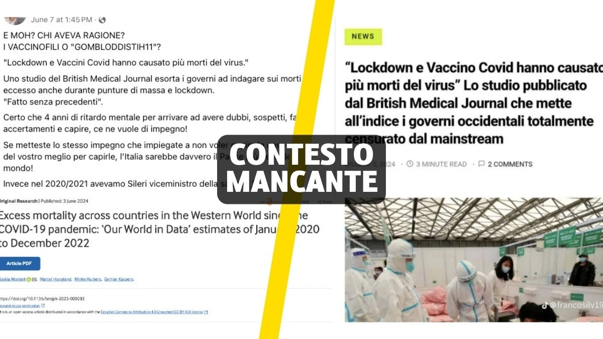 Questo “studio” del BMJ non dimostra che i vaccini Covid siano associati a un eccesso di morti