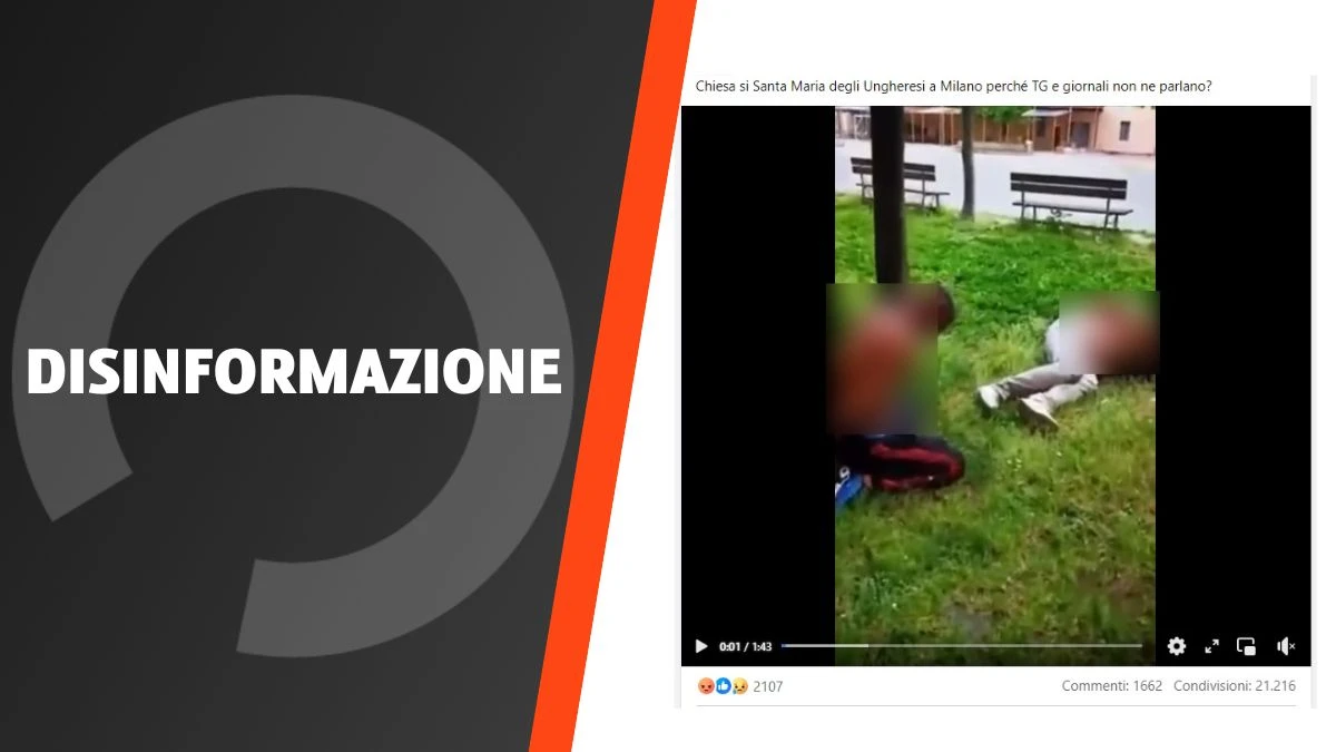 No! Questo video non mostra la devastazione di una Chiesa a Milano