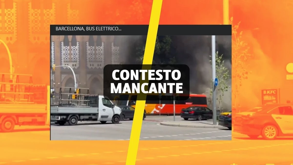 Questo autobus che ha preso fuoco a Barcellona non era elettrico