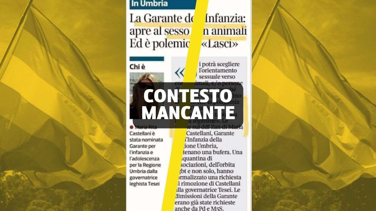 Il Garante per l’infanzia, il ddl Zan e l’interpretazione fuorviante sul «sesso con animali e cose»