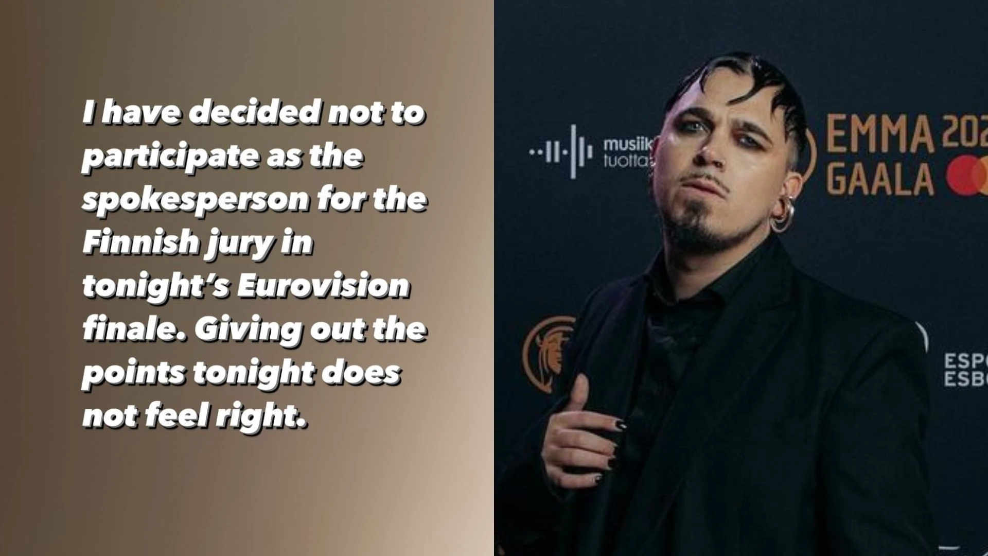 Eurovision 2024, lascia anche il giurato della Finlandia: «Non mi sembrava giusto partecipare»
