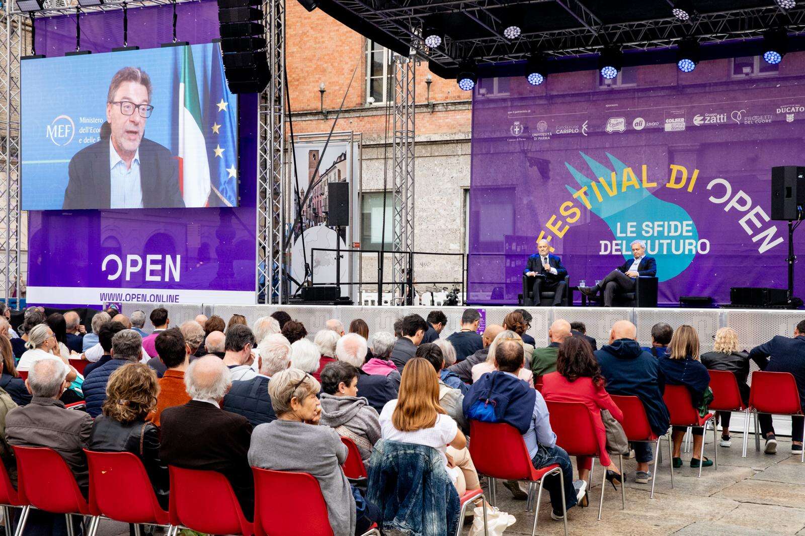 Festival di Open, Giorgetti sulla legge di Bilancio: «Renderemo strutturale il taglio del cuneo fiscale»