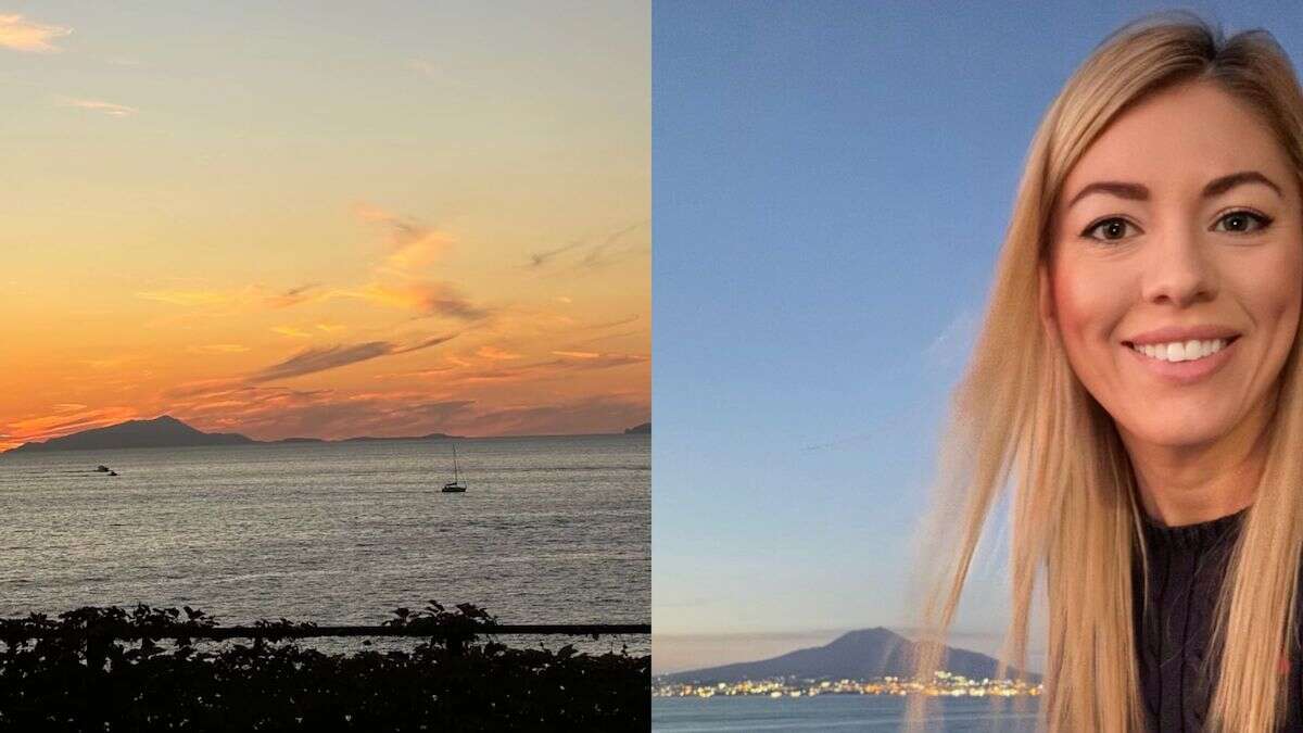 Il G7 arriva a Pompei, Maria Rosaria Boccia posta il selfie con il Vesuvio