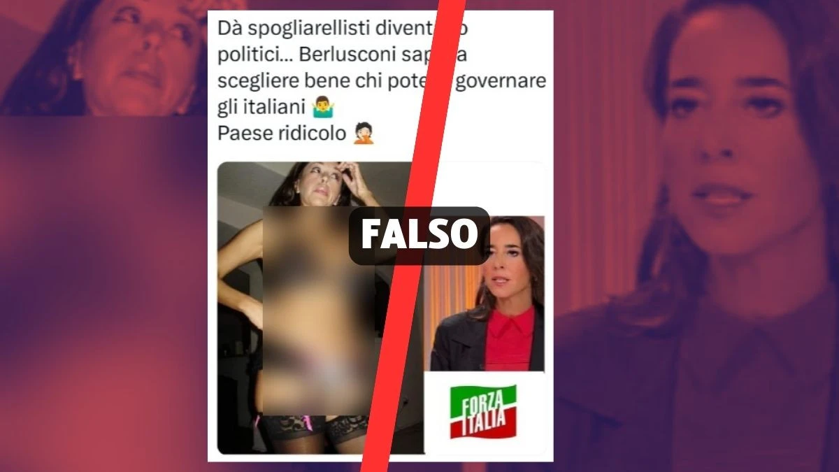 Questa foto non mostra la senatrice Licia Ronzulli in posa con indumenti intimi